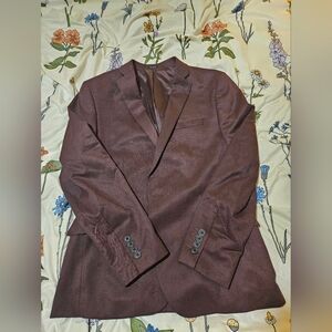 Womens Burgundy Blazer